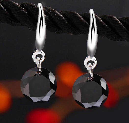 Серьги с имитацией циркония-модные круглые дизайнерские серьги 8 цветов