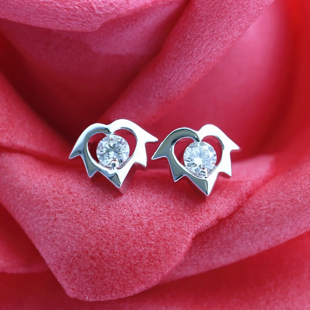 LASAMERO 0.154CT круглые серьги с натуральным бриллиантом 18K золотые бриллиантовые