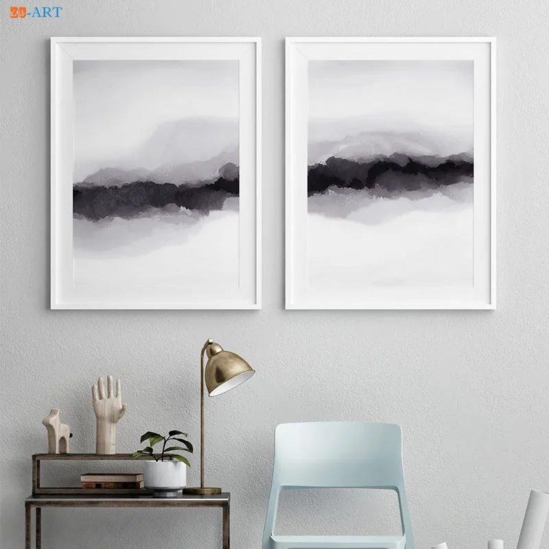Большой постер с абстрактными красками на стену | Дом и сад