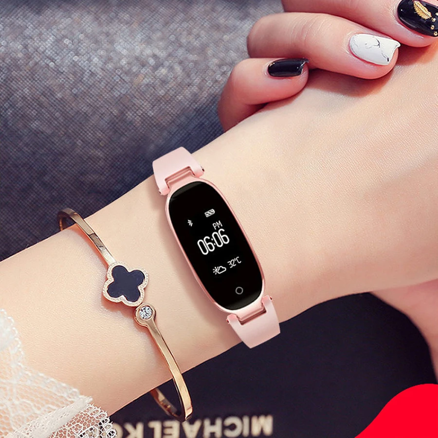 Новые Bluetooth водостойкие умные часы модные женские студенческие часы-будильник