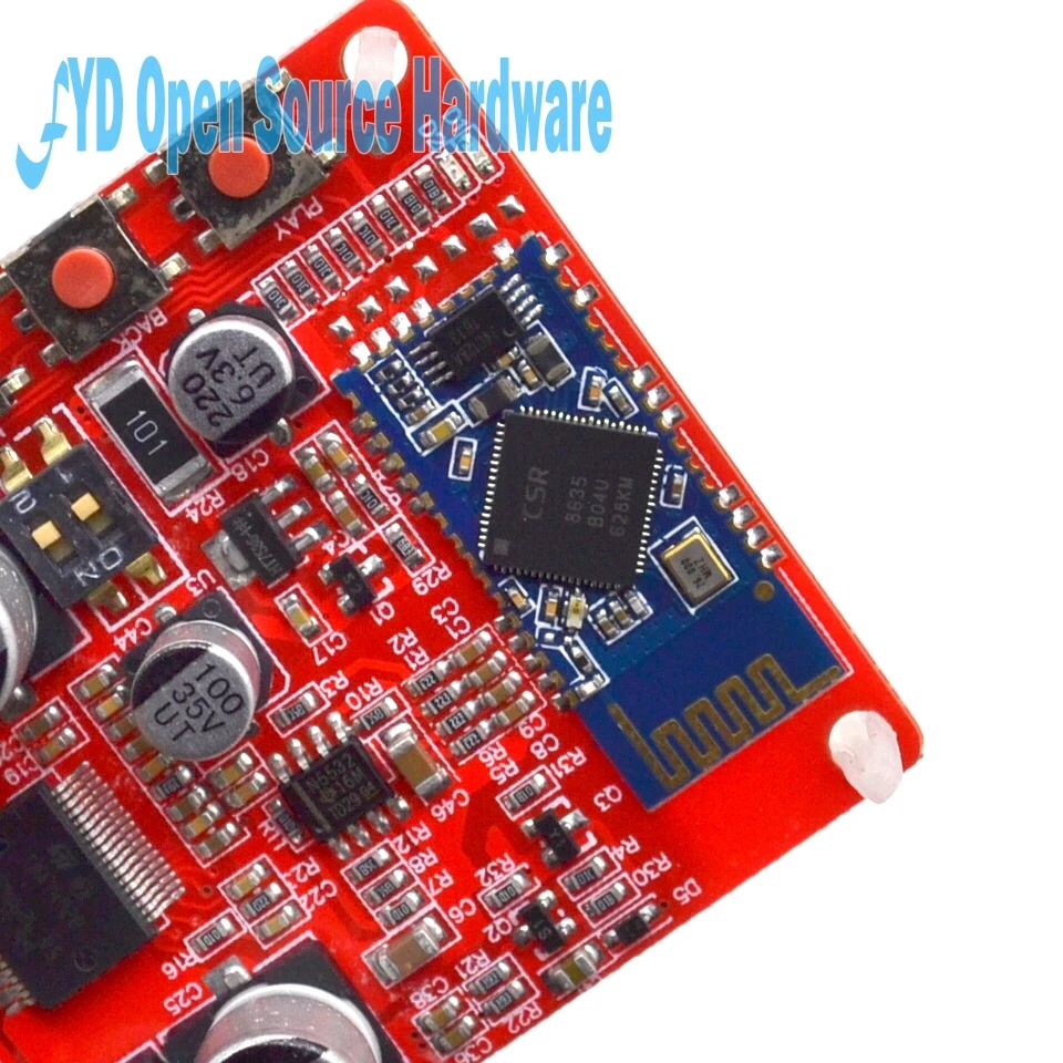 1 шт. Плата усилителя беспроводного цифрового аудиоприемника TDA7492P 50 Вт + Bluetooth 4