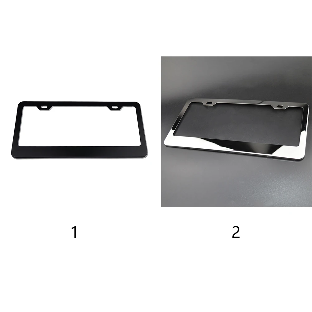 1 комплект Автомобильный передний/задний хромированный держатель номерного