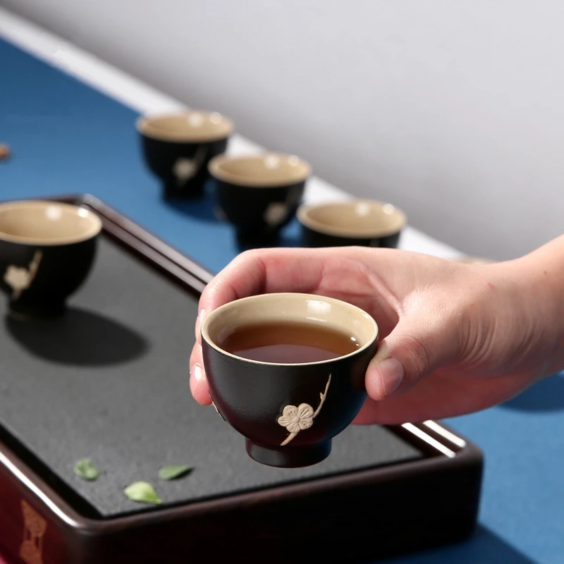 Необработанная керамическая чайная чашка PINNY чайные чашки ручной работы с 3D