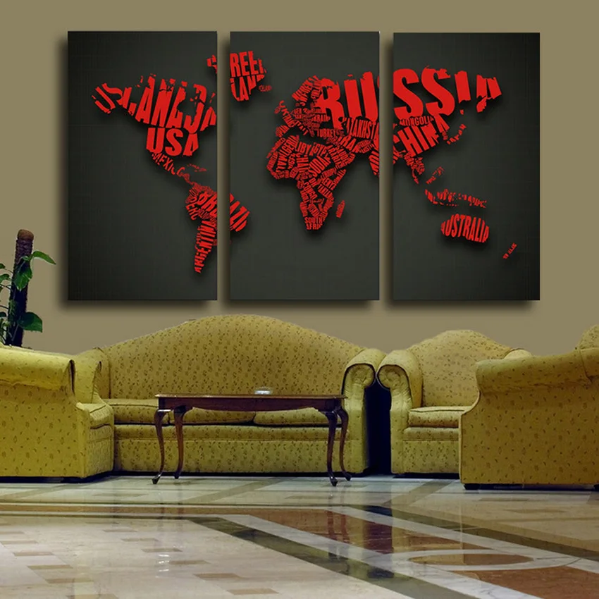 3 шт. декоративные картины на холсте HD | Дом и сад