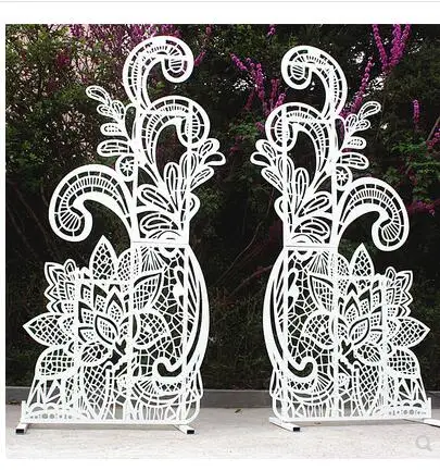 New wedding tieyi screen furnishing supplies wedding props stage stage layout background scene layout furnishing wedding.