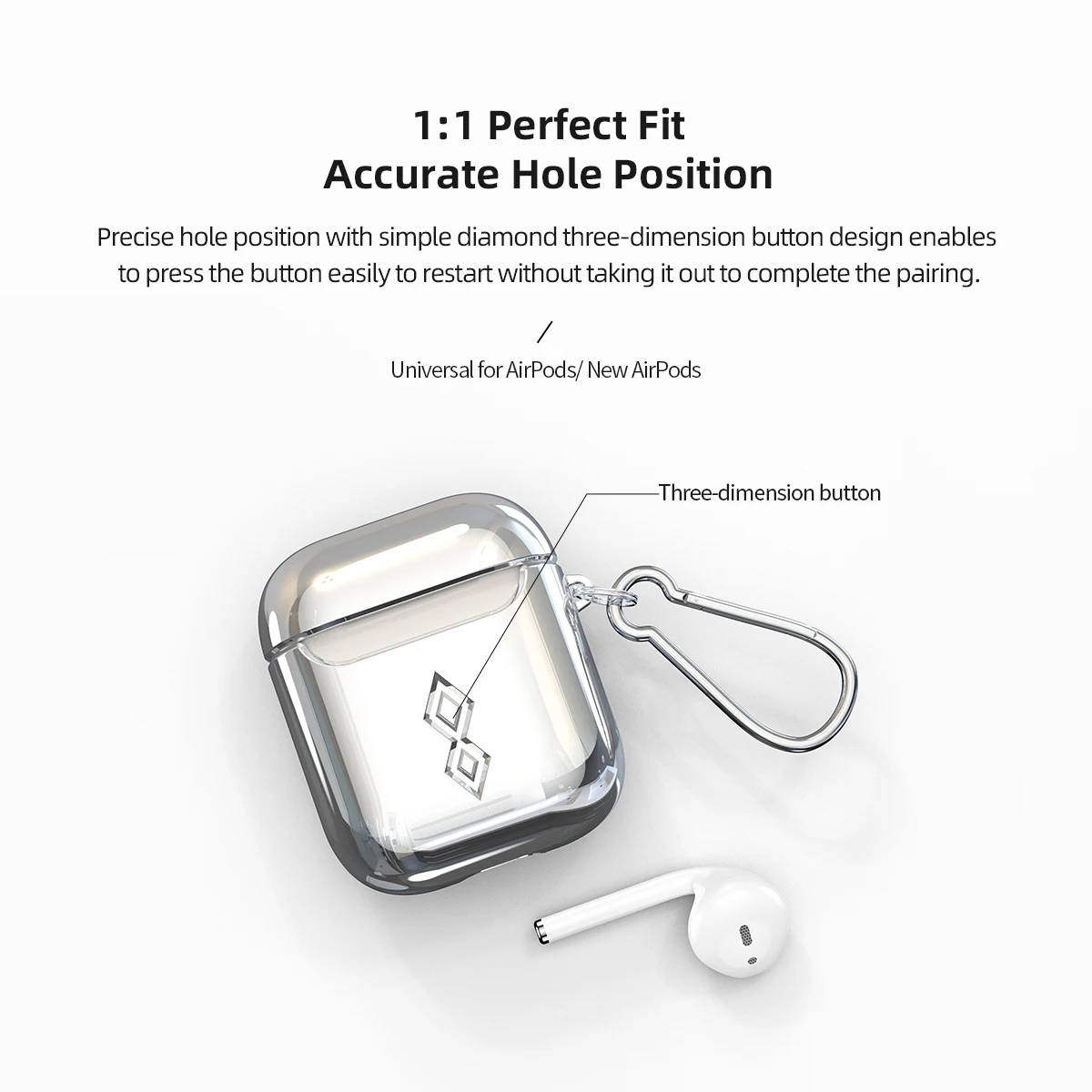 ROCK гальванический защитный чехол для AirPods жесткий наушник оболочка для Apple AirPods 1 2 Чехол с гальваническим покрытием аксессуары