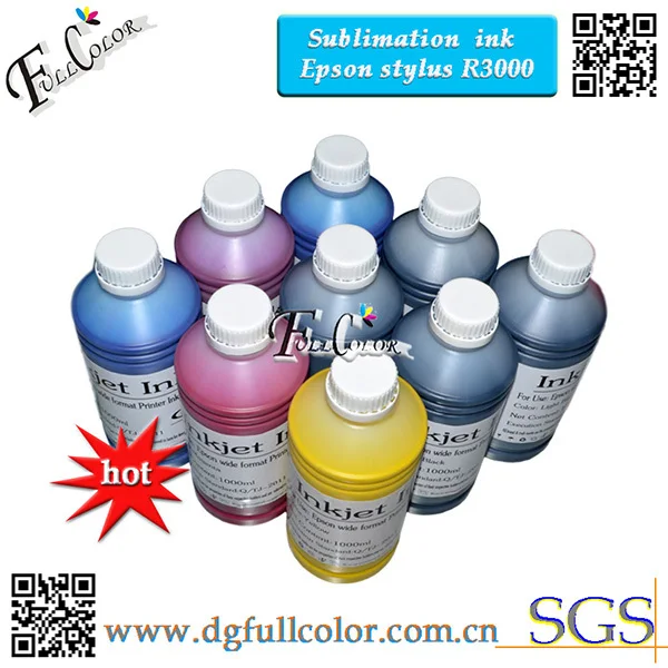 

Top Quality 500ml Bottle R3000 Heat Transfer Printting Sublimation Ink Compatible T1571-9 9 Color ink Refill Bottle