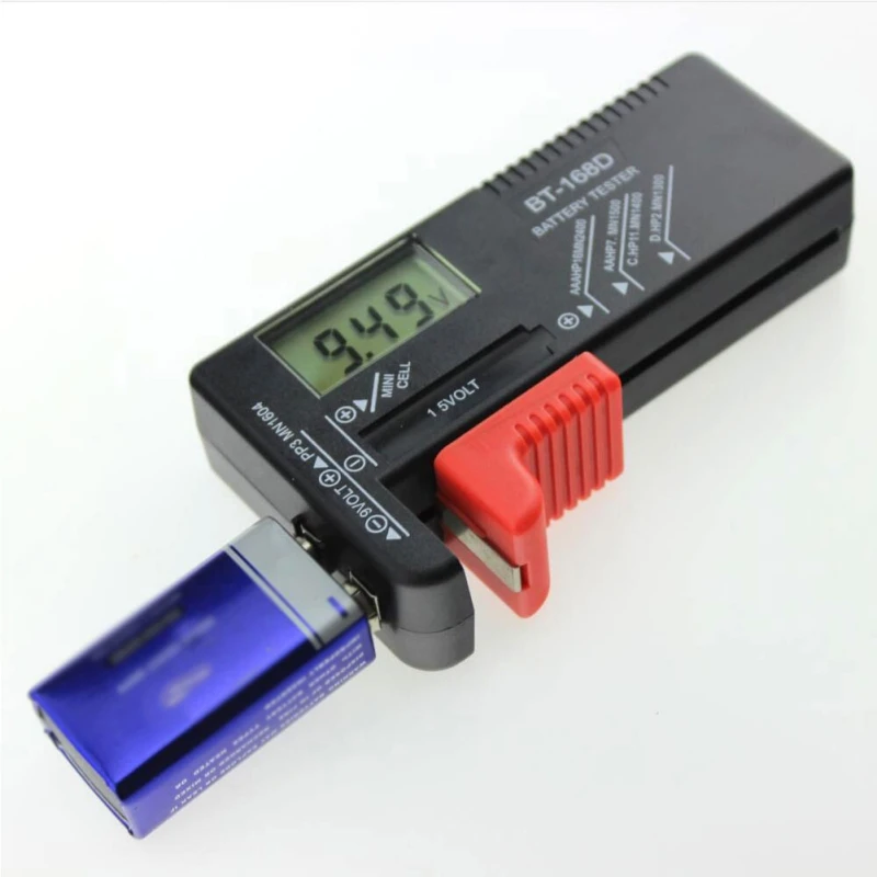 Умный электронный индикатор питания измеритель емкости аккумуляторов 1 5 В и 9 в AA