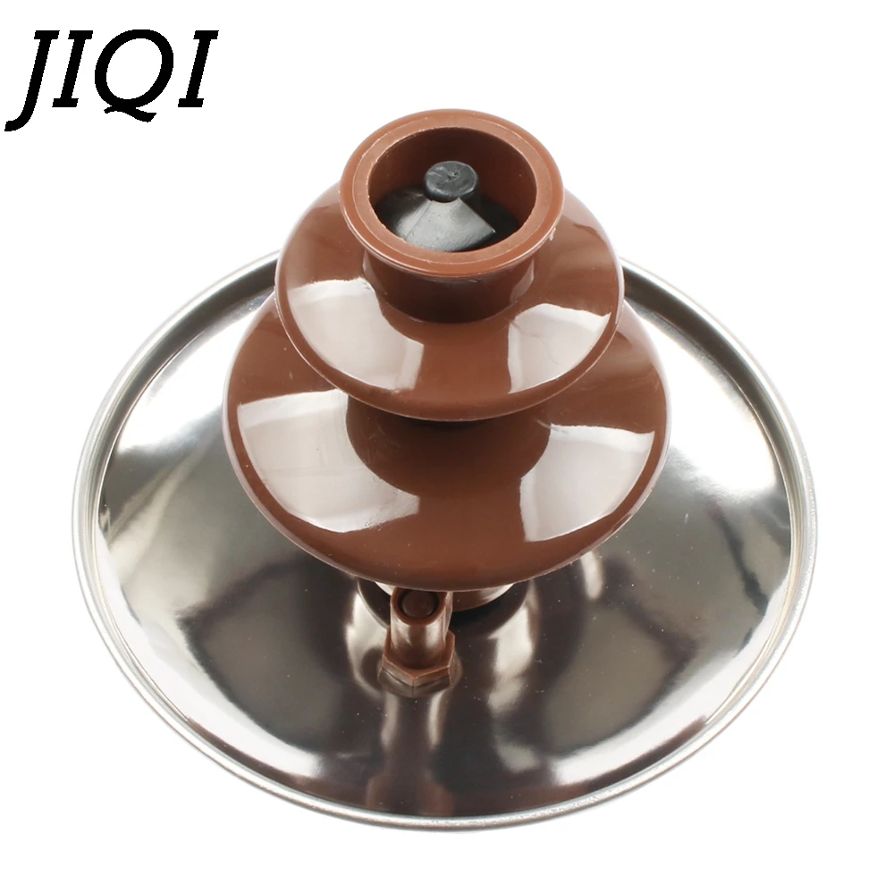 JIQI DIY 3 уровневый Шоколадный фонтан фондю мини ЧОК водопад трехслойный для детей