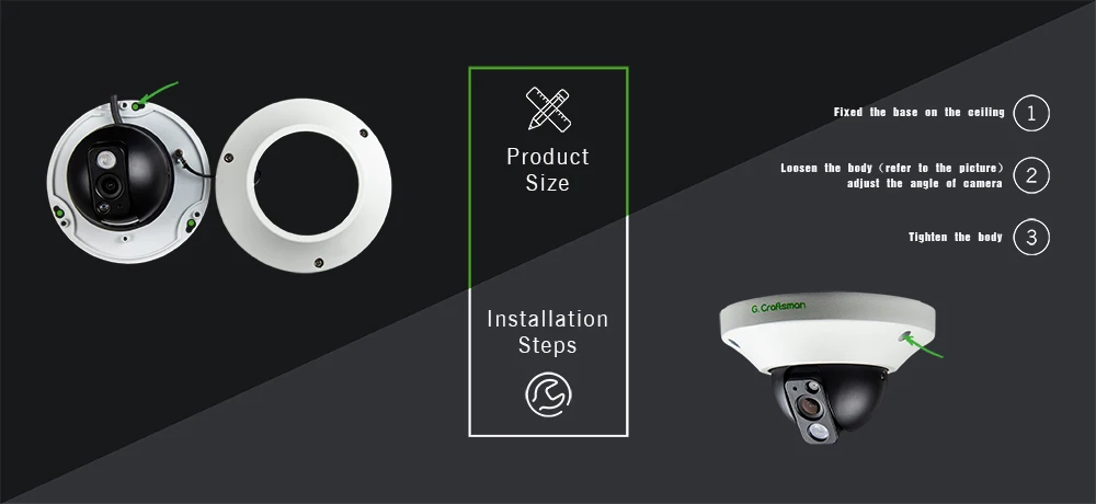 G. Craftsman аудио 5MP POE IP камера металлический купол инфракрасного ночного видения CCTV видео UHD видеонаблюдения безопасности Лифт 5.0MP