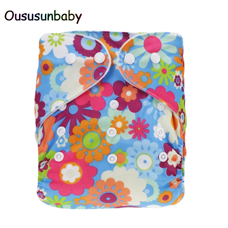 Принт Couche Lavable Oususunbaby 1 шт бренд ребенок ткань пеленки крышка оснащена моющиеся