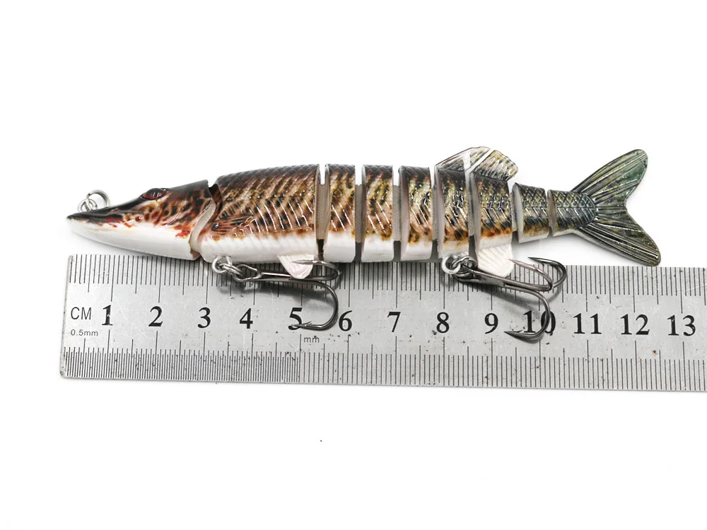 1 шт. 12,5 см 20 г 8-segement Isca искусственная Щука приманка Muskie рыболовные приманки наживка кренкбейт жесткая приманка аксессуар для рыбалки