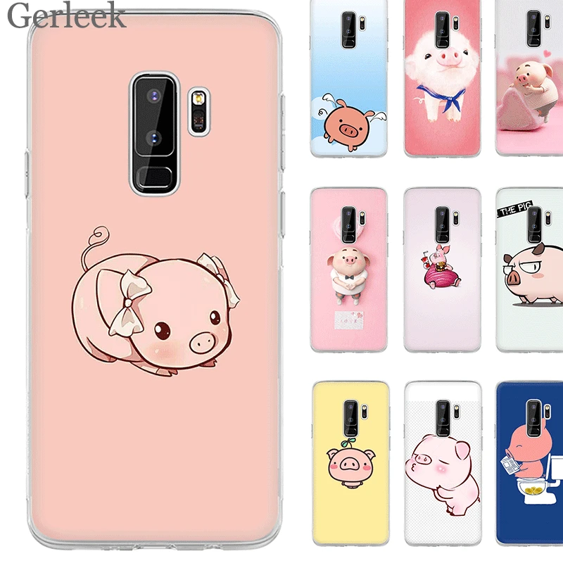 Чехол для телефона Desxz с милой Свинкой Samsung Galaxy S3 S4 S5 S6 S7 Edge S8 S9 S10 Plus S10e жесткий