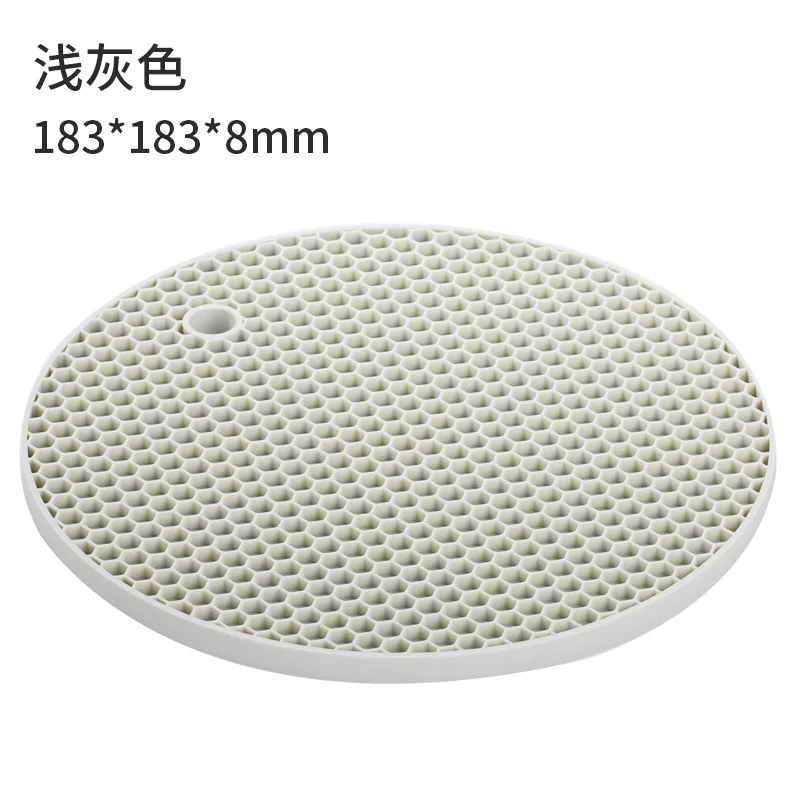 Round Light Gray Xiaomi Jordan& Judy Beahive двухсторонний обеденный коврик кухонный антижелезный коврик для чаши нескользящий мягкий коврик - Цвет: Round Light Gray