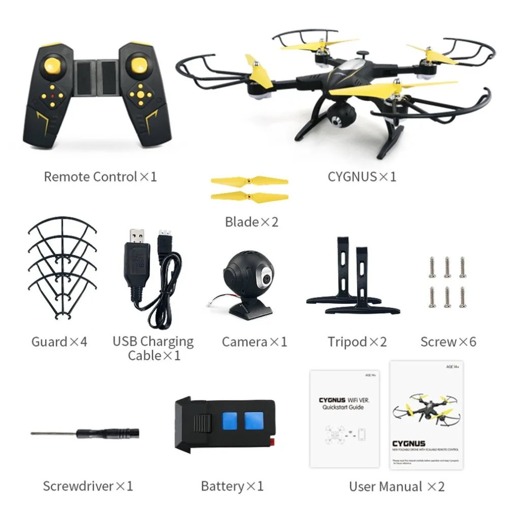 Селфи FPV Квадрокоптер RC 2 4G складной Дрон с 720P Wifi HD видео камера высота удержания 360