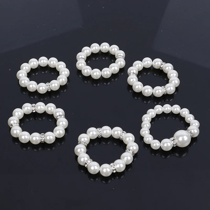 Новинка 100 шт. перламутровое кольцо для салфеток удобное и украшение