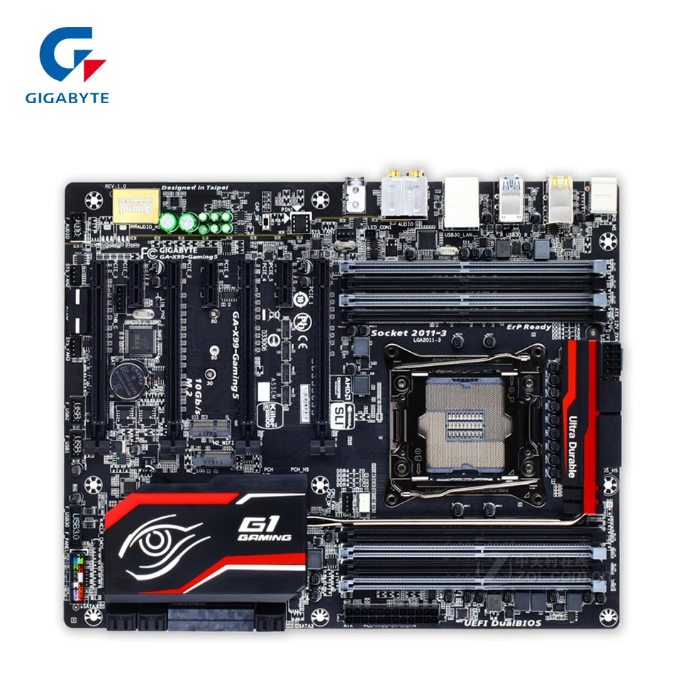 Gigabyte GA X99 Gaming 5 рабочего Материнская плата 5X99 LGA 2011 v3 Core i7 DDR4 128G SATA3 USB3.0 M.2 блок