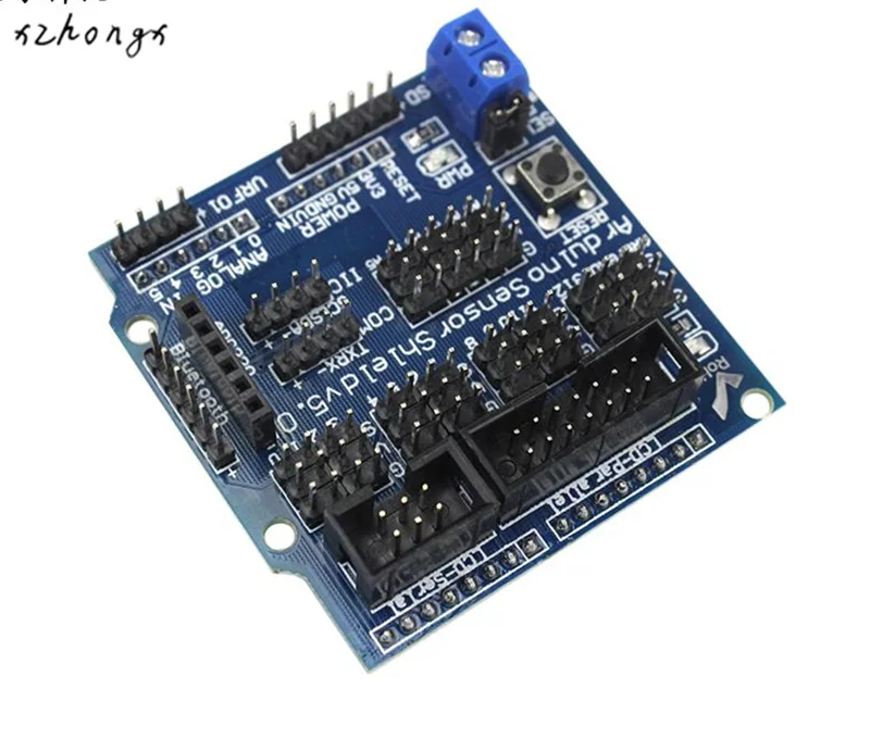 V5.0 sensor shielding extension is suitable for the arduino electronic block robot accessory V5 expansion | Электронные