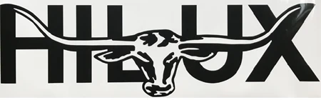 Автомобильные стикеры 1 шт. longhorn графические виниловые автомобильные аксессуары на заказ для TOYOTA HILUX revo vigo - Название цвета: gloss black
