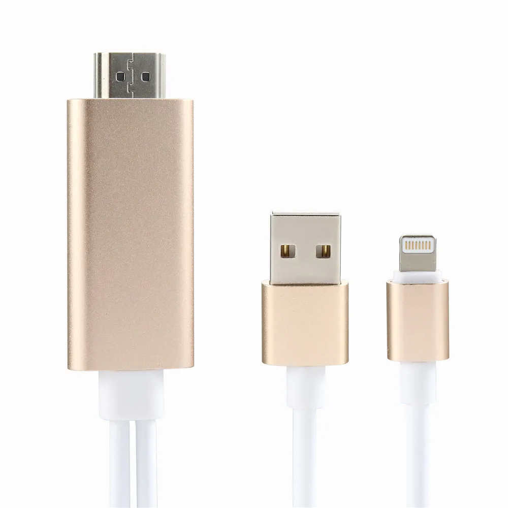 Tycipy 1080P HDTV TV цифровой av-адаптер шнур папа-мама для Lightning-Hdmi iPhone Pin USB HDMI кабель умный