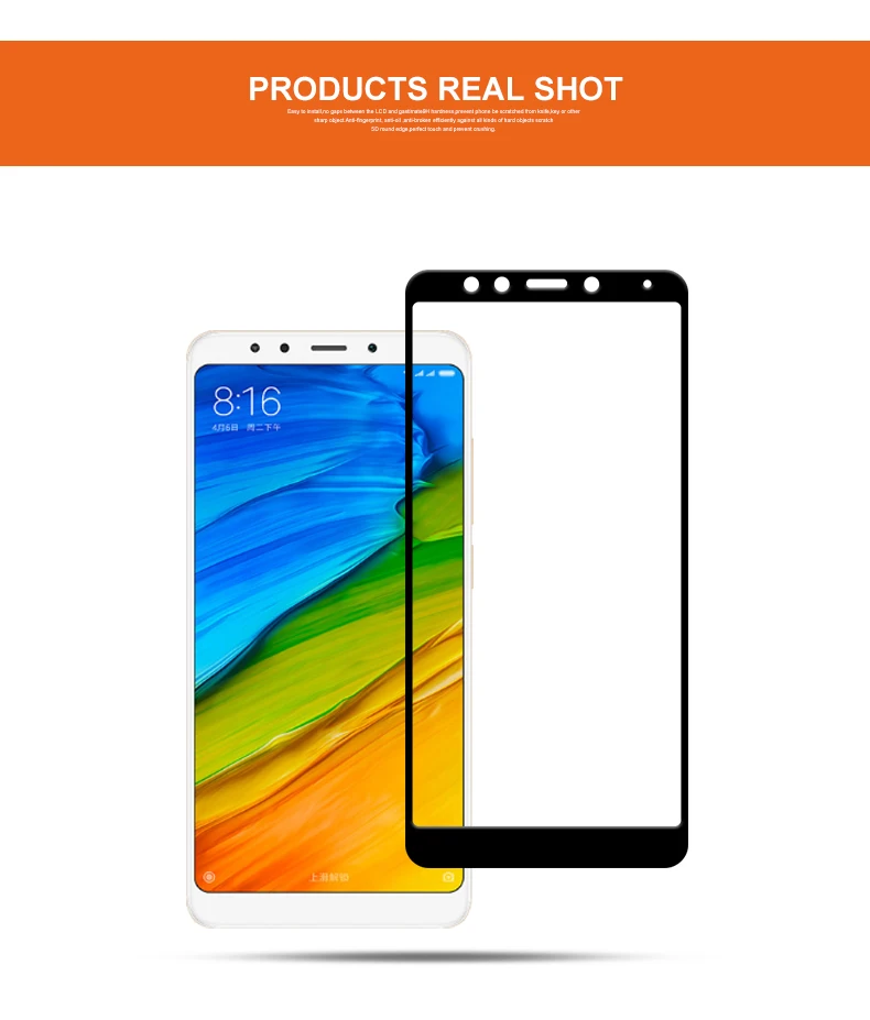 Mocolo, новинка, защита из закаленного стекла, 2 шт./лот, для Xiaomi Redmi 5, 9 H, 2.5D, полное покрытие, Защита экрана для Redmi 5 Plus, пленка