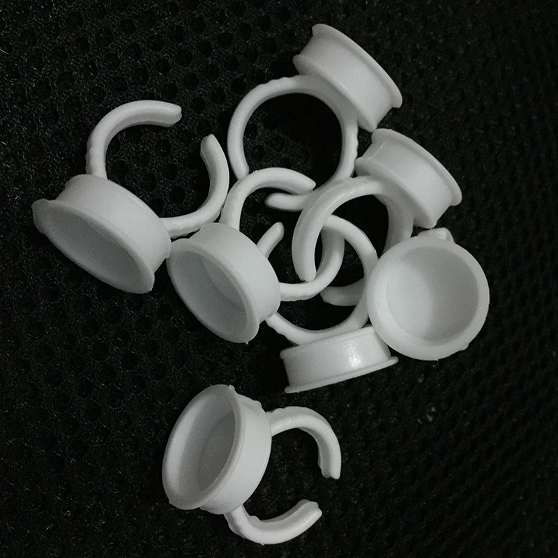 100 шт. кольца для микроблейдинга пигментного клея держатель тату-чернил