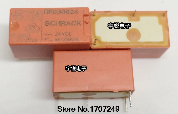 Бесплатная доставка 100% новое оригинальное реле 10 шт./лот SCHRACK RE030024 24VDC 6A 4PIN