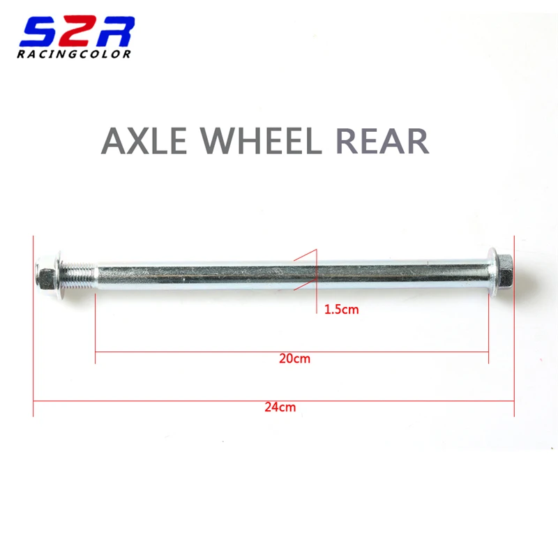 

Motorcycle Front Rear Back Wheel Axle Shaft Pivot Assy For YAMAHA YBR125 YBR YB 125 YB125Z 125CC 150CC 250CC Dirt Bike Parts