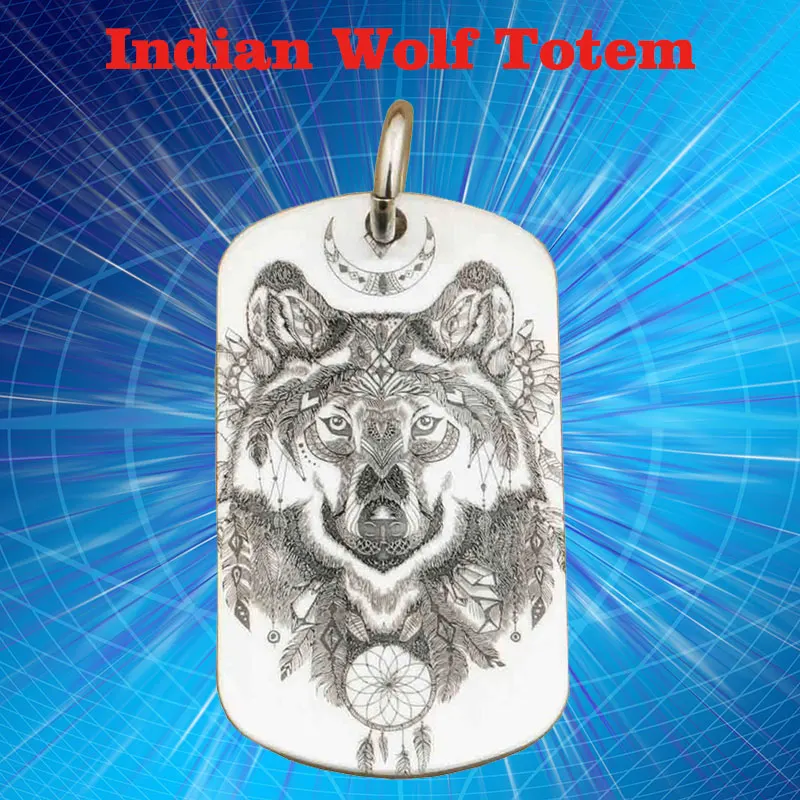 Модные высокоточные ярлыки с глубокой гравировкой животных Твердые 316L из