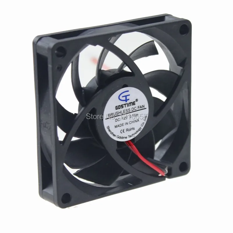 2 штуки в партии Gdstime 70x70x15 мм 7015s 70 мм 2 P DC 12V охлаждающий вентилятор