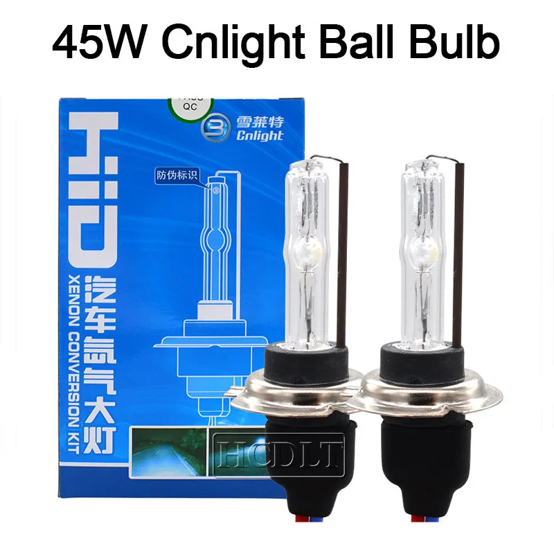HCDLT оригинальная 45 Вт Cnlight H7 H1 H11 9005 HB4 HID ксеноновая лампа 4300 К 6000 шариковая для 55
