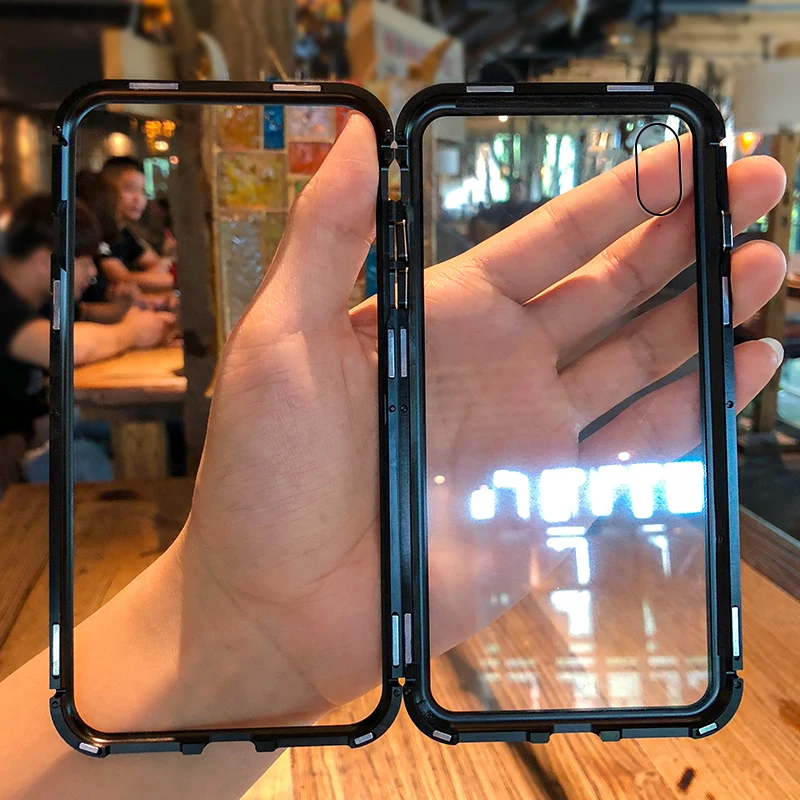 Роскошный 360 полный защитный Магнитный чехол для IPhone 7 6 6s 8 Plus телефона