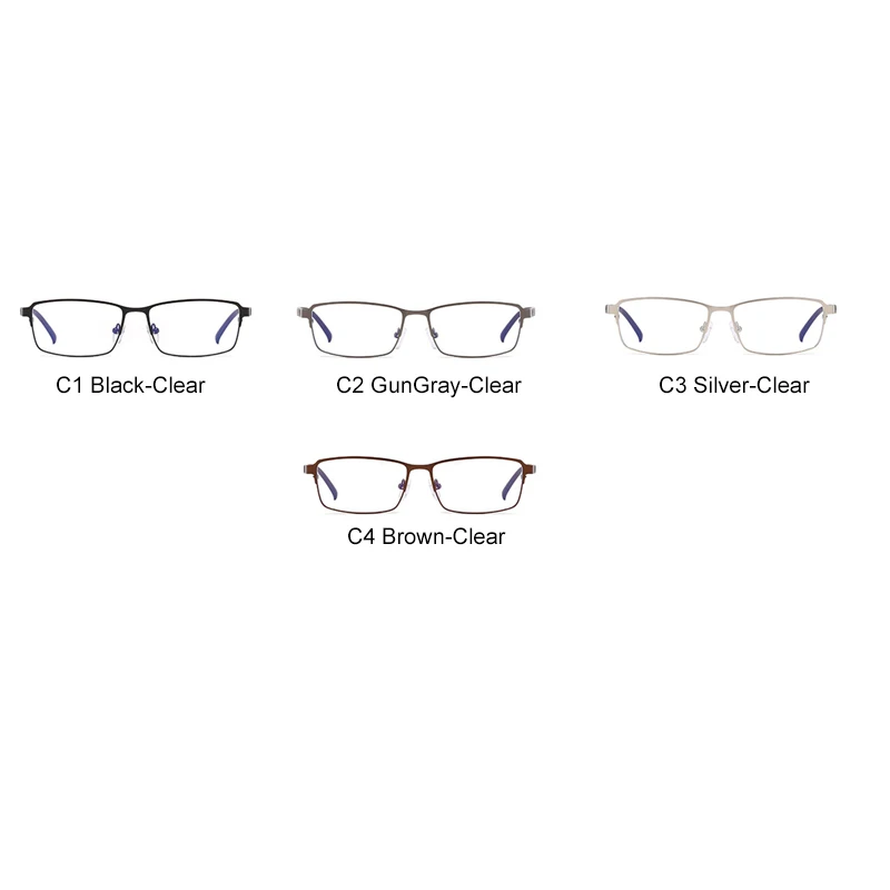 WOWSUN Unisex Glasses Frame UV400 eyeglasses Frames Clear Women Men Optical Gold Eyeglass Transparent A031 |