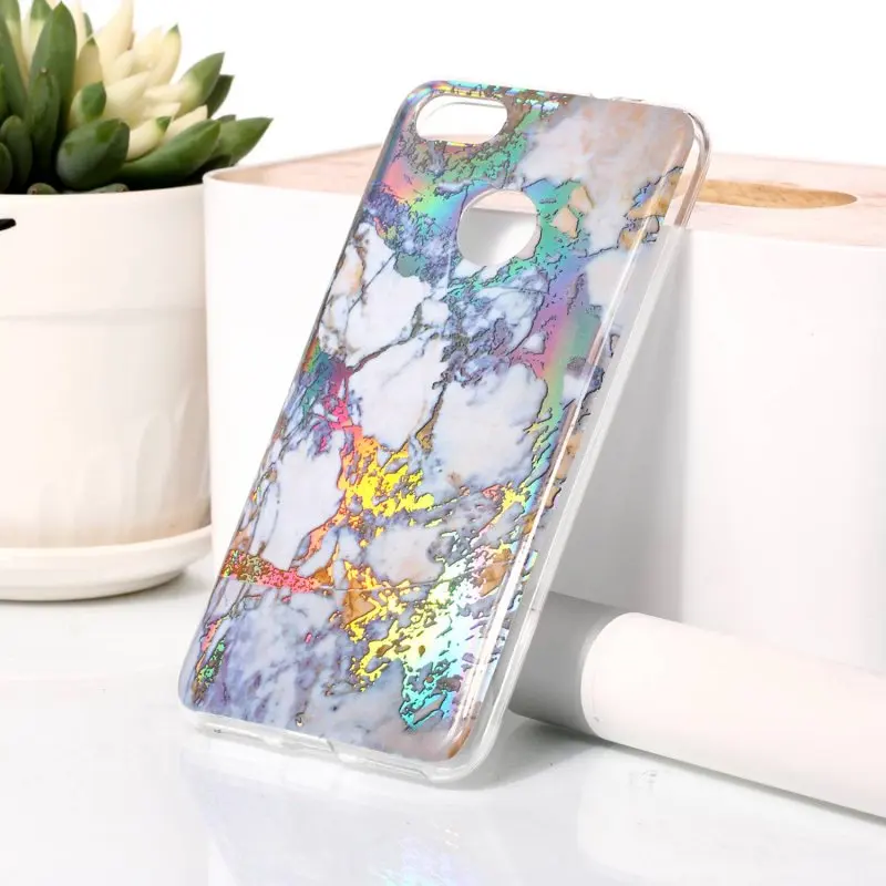 Для huawei P9 Lite мини Мрамор Чехлы для Coque Гранит задняя крышка мягкий силиконовый