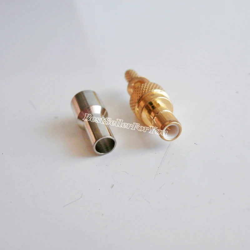 

1Pcs SMB male plug crimp RF connector for RG316 RG174 LMR100 cable straight type 50ohm
