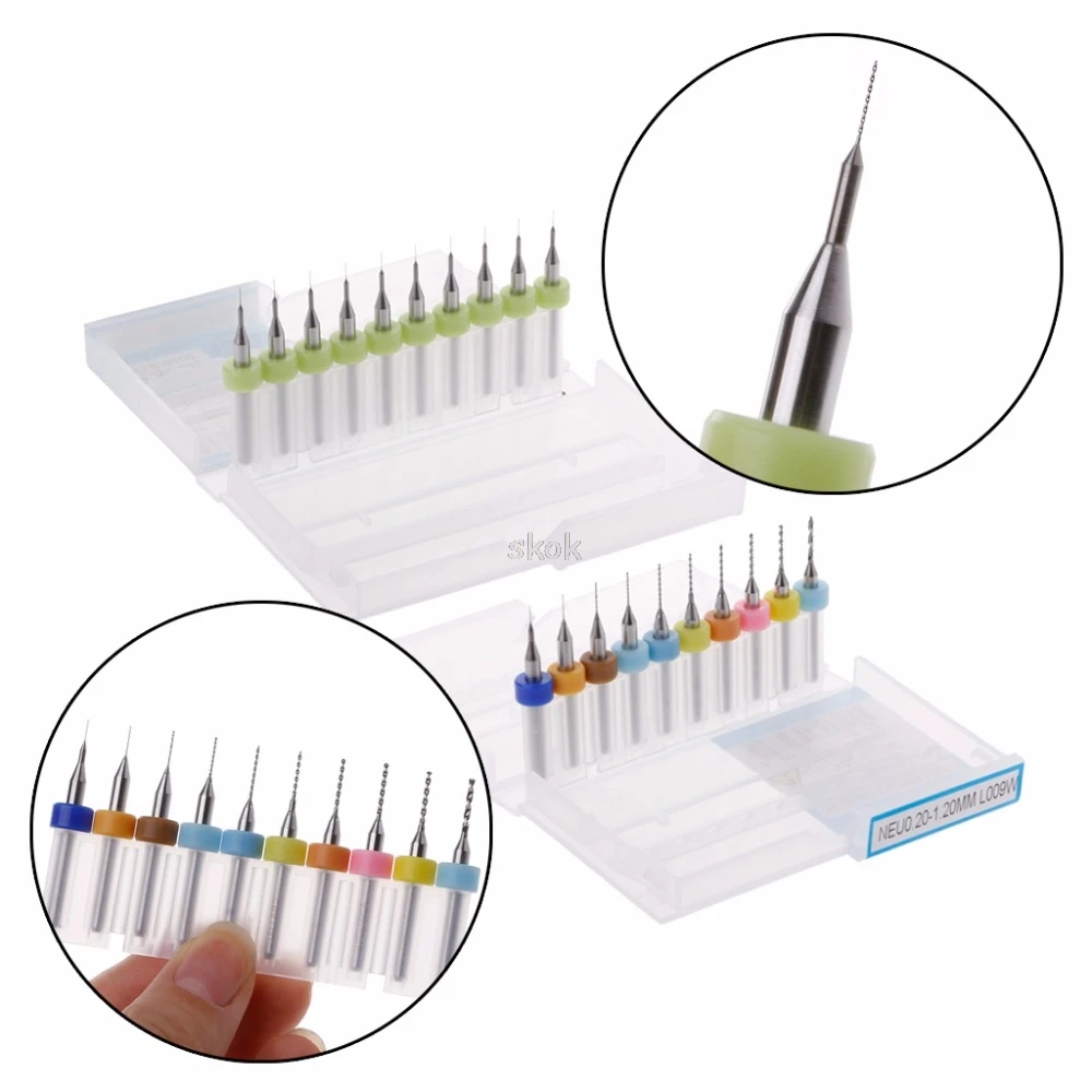 10 шт. твердосплавные насадки для сверления печатных плат|Материалы 3D-печати| |