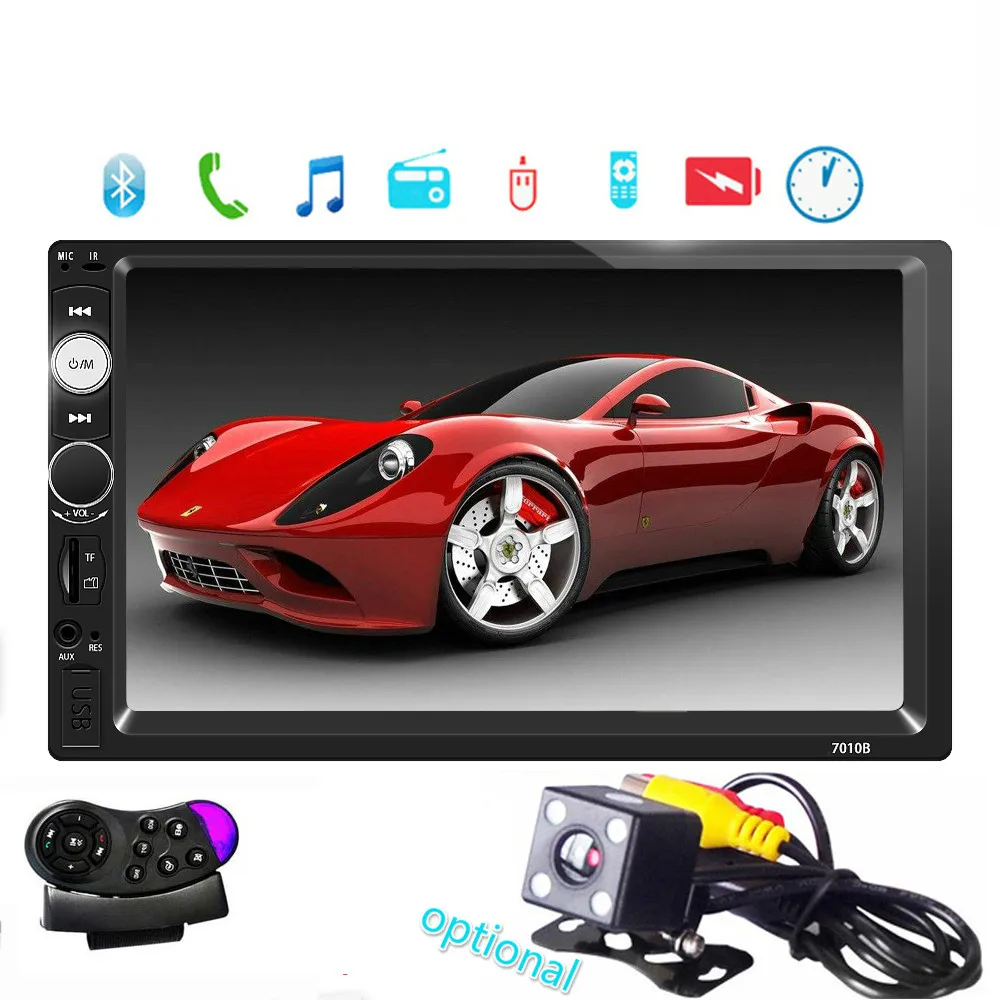 Автомобильный аудио 2 Din 7 дюймов ЖК дисплей сенсорный экран bluetooth 2Din 12 v Авто Радио