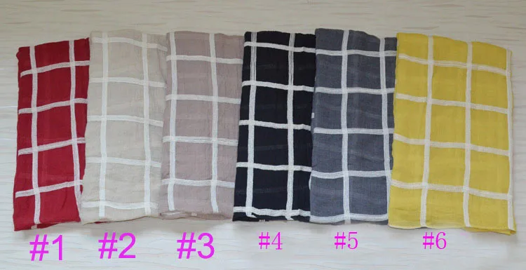 Новинка весны женские клетчатые вышитые 2015 хлопковые шарфы шали и хиджаб шарф с