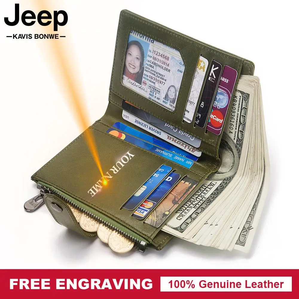 Free Engraving Genuine Leather Women Wallet Coin Purse Small Card Holder Slim PORTFOLIO Portomonee Hasp Girl Lady Pocket