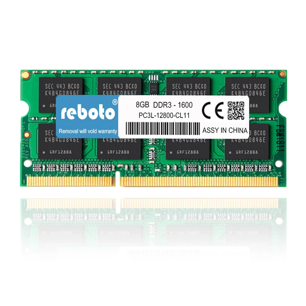 Reboto DDR3 4 GB 8 1600 mhz PC3L 12800s Ram низкое напряжение 1 35 V оригинальная качественная