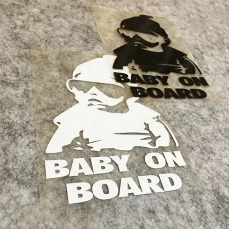 Светоотражающие автомобильные наклейки Baby on Board 15 Х9 см|baby board|decal stickeron board |
