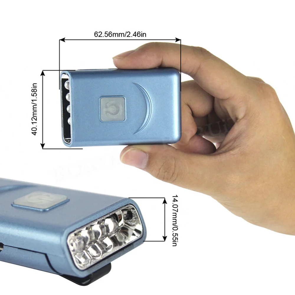 BORUiT 3 светодиода крышка для фары зажимы USB зарядное устройство головной убор IR Serson