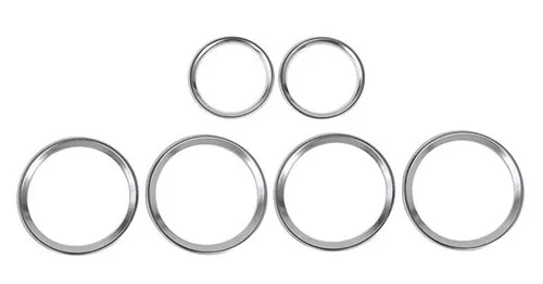 Cnoricarc двери автомобиля аудио Динамик Circle trim Кольца Chrome ABS althorn украшения наклейки для Land Rover Discovery Спорт- 17 - Название цвета: 6 pieces