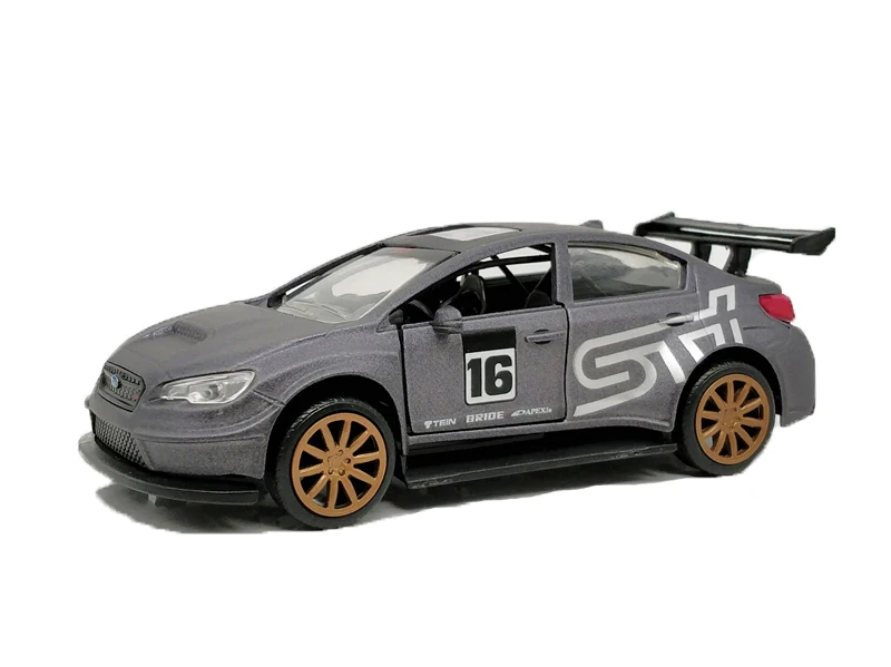 Литая Металлическая машинка 1:32 Jada Subaru 2016 WRX STI игрушки для детей без