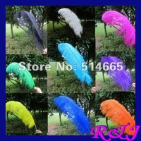 EMS Free shipping Wholesale 50PCS 65-70cm 26-28 inches light blue dyed ostrich drab feather ostrich plumes