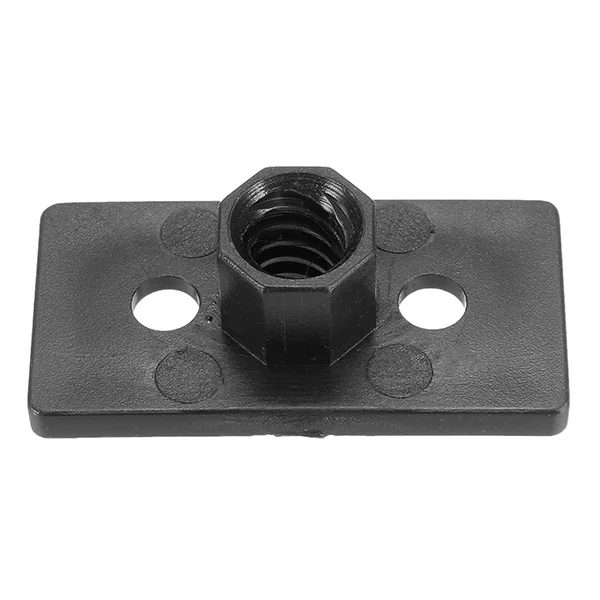 T8 8mm Lead 2mm Pitch T Thread POM Black Plastic Nut Plate For 3D Printer | Обустройство дома