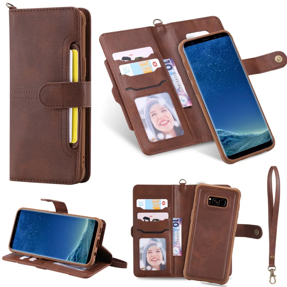 Чехол книжка для Samsung Galaxy S8 S20 Plus Note 20 Ultra S9 кожаный|case ultra|case for samsungcase plus |