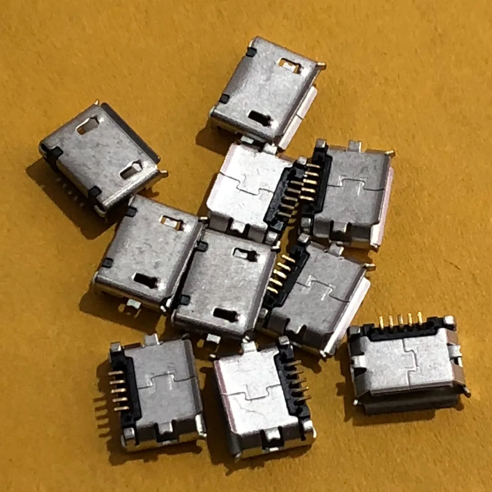 Pixiuonline 10 шт./лот G16 Micro USB Type-B гнездовой 5Pin разъем SMT громкости Разъем Порт печатной