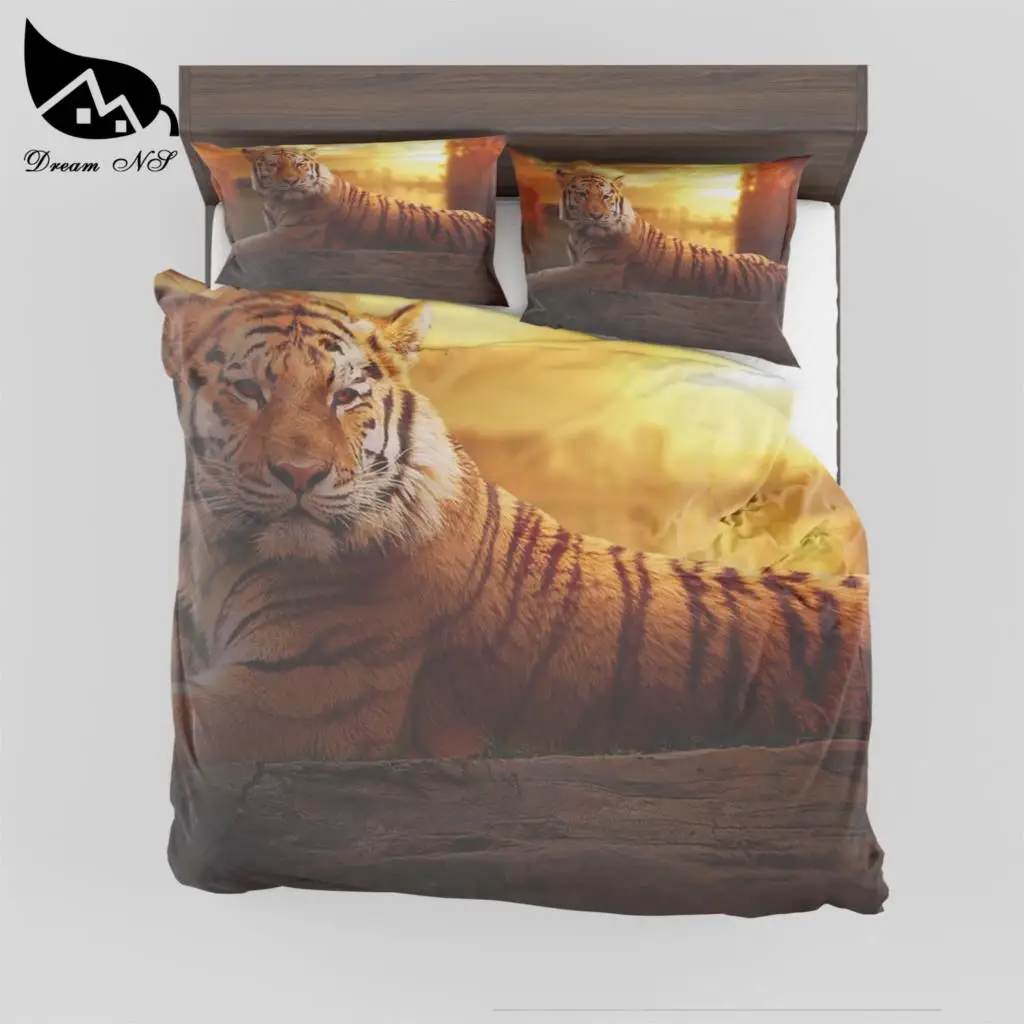Пододеяльник Dream NS Tiger с 3D эффектом стеганое одеяло из полиэстера и хлопка