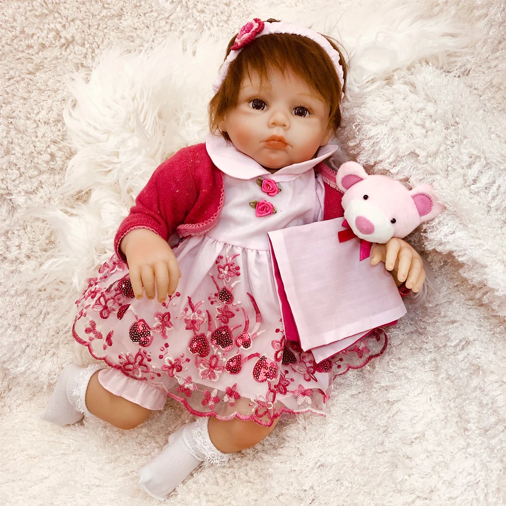 

OtardDolls High Quality 20inch Bebe reborn dolls 50cm Soft Vinyl Silicon Reborn baby doll Rich Painting bonecas Toy for Girls